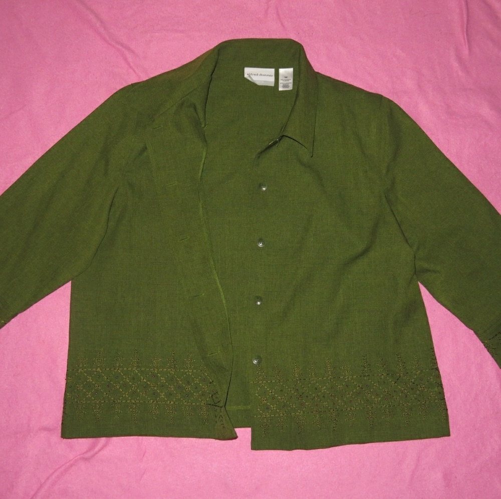 Wide Green Blazer